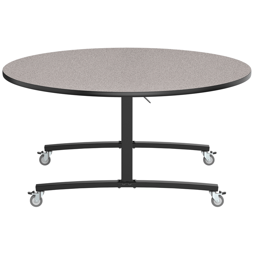 NPS Round Mobile Flipper Table - Space - Saving, Durable & Easy Mobility ADA 48” Dia x 29”H (NPS - MFT10 - 48RD1) - SchoolOutlet