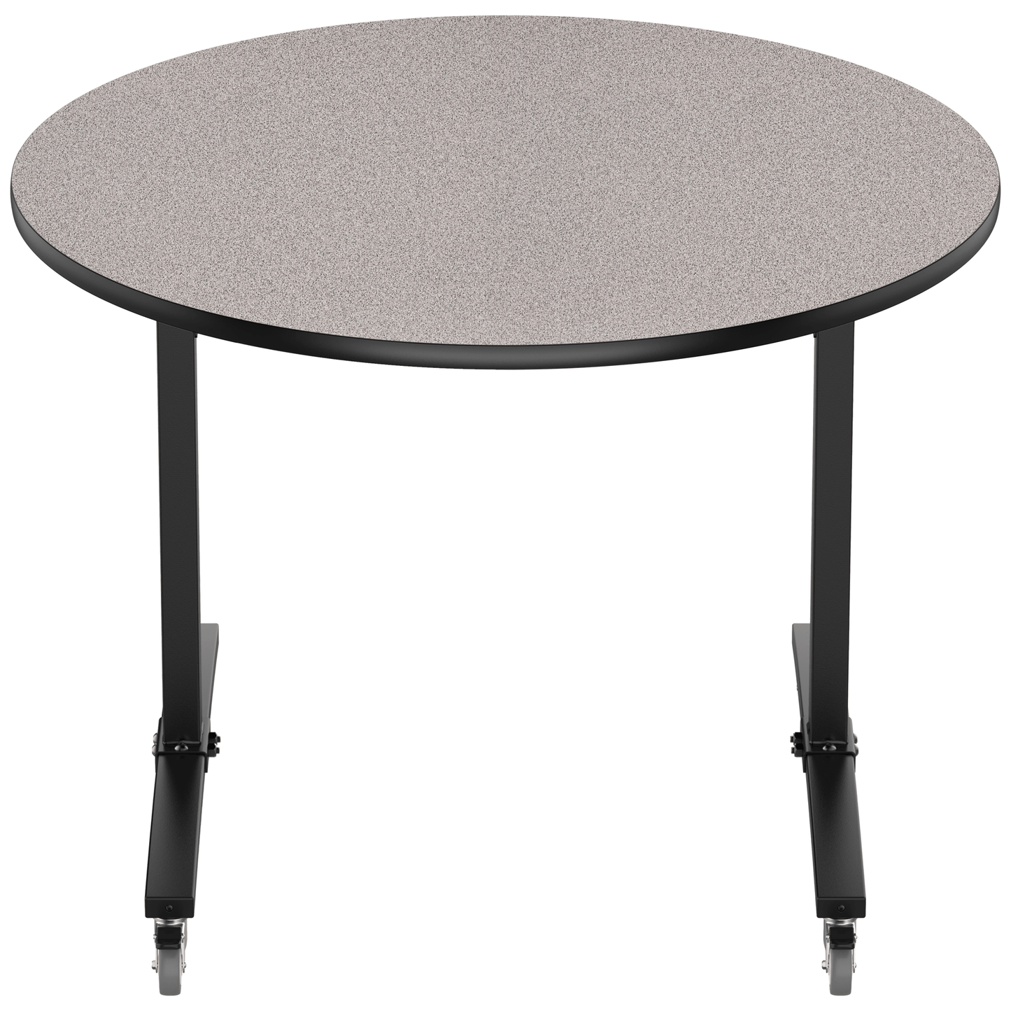 NPS Round Mobile Flipper Table - Space - Saving, Durable & Easy Mobility 48” Dia x 36”H (NPS - MFT10 - 48RD2) - SchoolOutlet