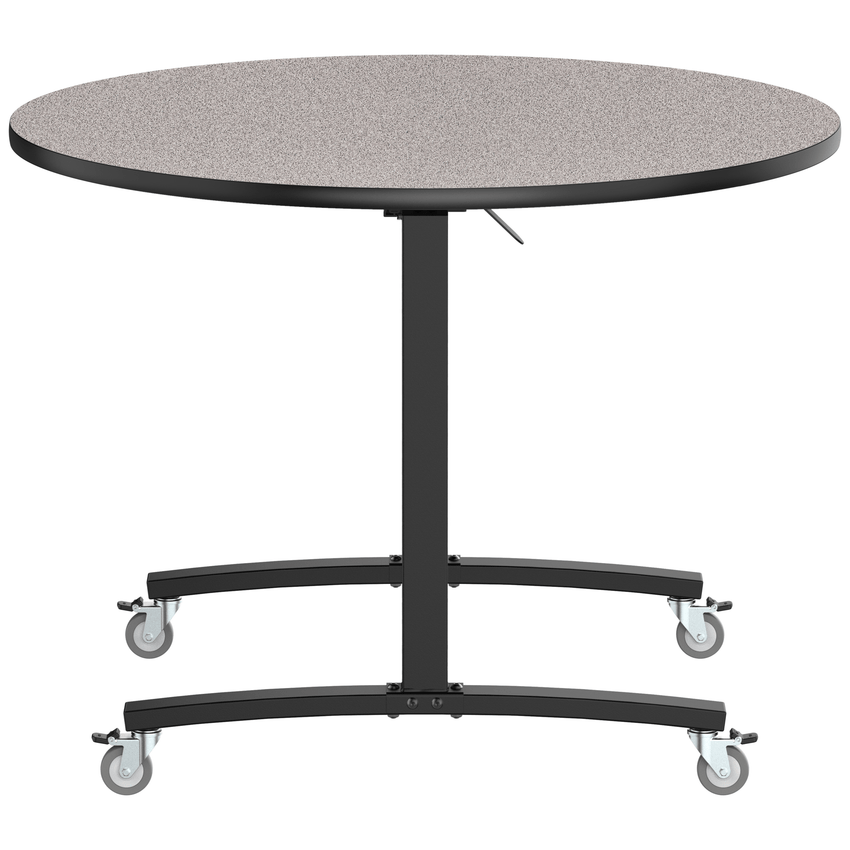 NPS Round Mobile Flipper Table - Space - Saving, Durable & Easy Mobility 48” Dia x 36”H (NPS - MFT10 - 48RD2) - SchoolOutlet