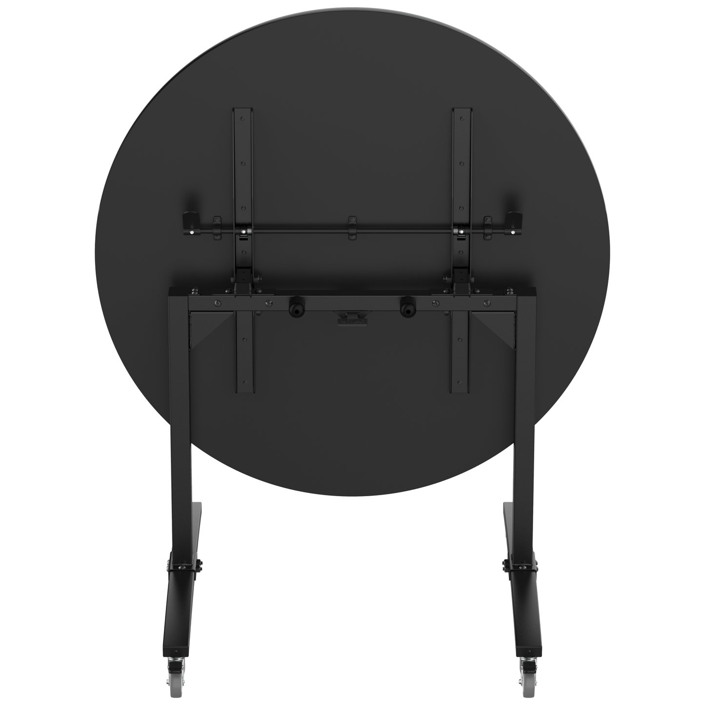 NPS Round Mobile Flipper Table - Space - Saving, Durable & Easy Mobility 48” Dia x 36”H (NPS - MFT10 - 48RD2) - SchoolOutlet