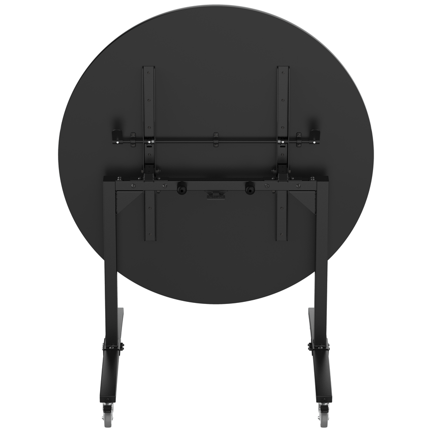 NPS Round Mobile Flipper Table - Space - Saving, Durable & Easy Mobility 48” Dia x 36”H (NPS - MFT10 - 48RD2) - SchoolOutlet