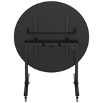 NPS Round Mobile Flipper Table - Space - Saving, Durable & Easy Mobility 48” Dia x 36”H (NPS - MFT10 - 48RD2) - SchoolOutlet