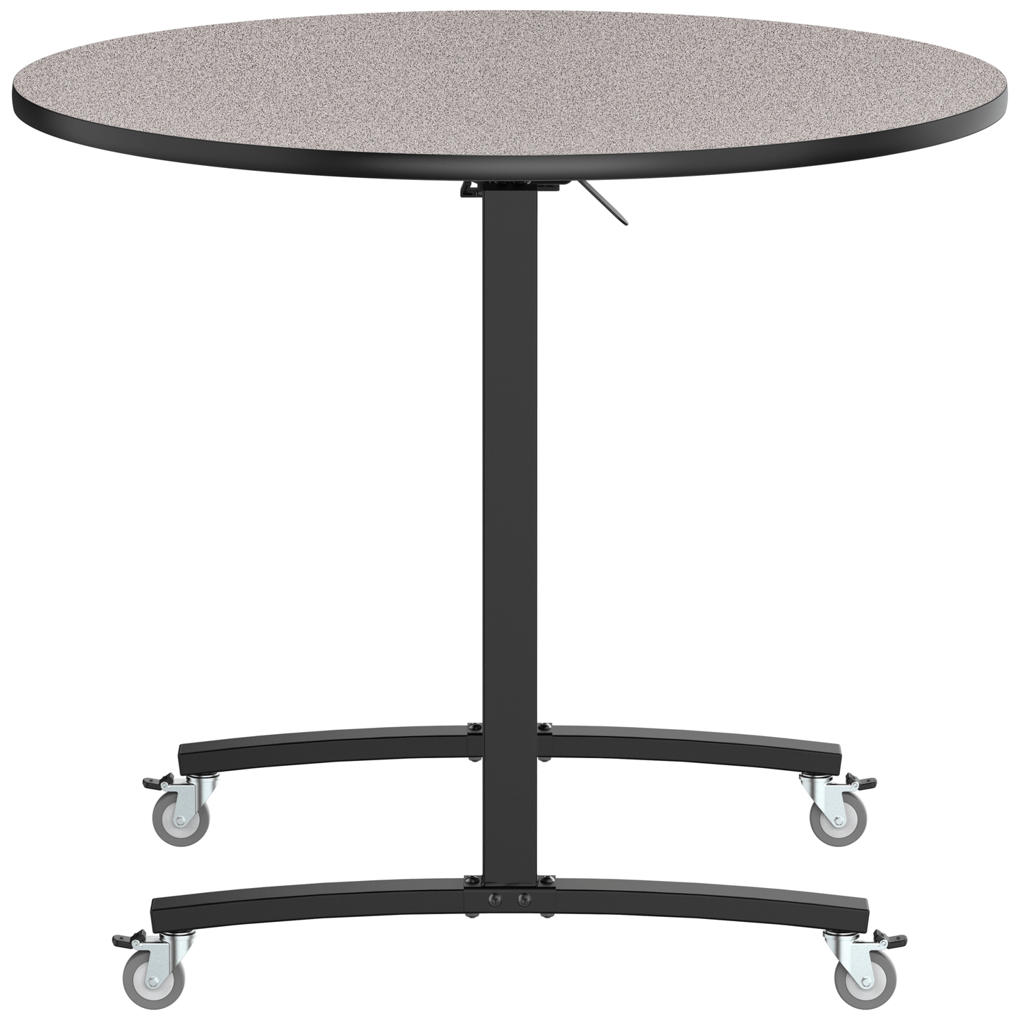 NPS Round Mobile Flipper Table - Space - Saving, Durable & Easy Mobility 48” Dia x 42”H (NPS - MFT10 - 48RD3) - SchoolOutlet