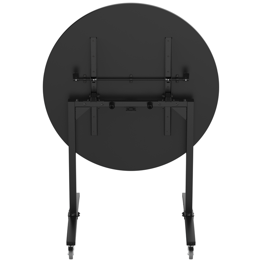 NPS Round Mobile Flipper Table - Space - Saving, Durable & Easy Mobility 48” Dia x 42”H (NPS - MFT10 - 48RD3) - SchoolOutlet