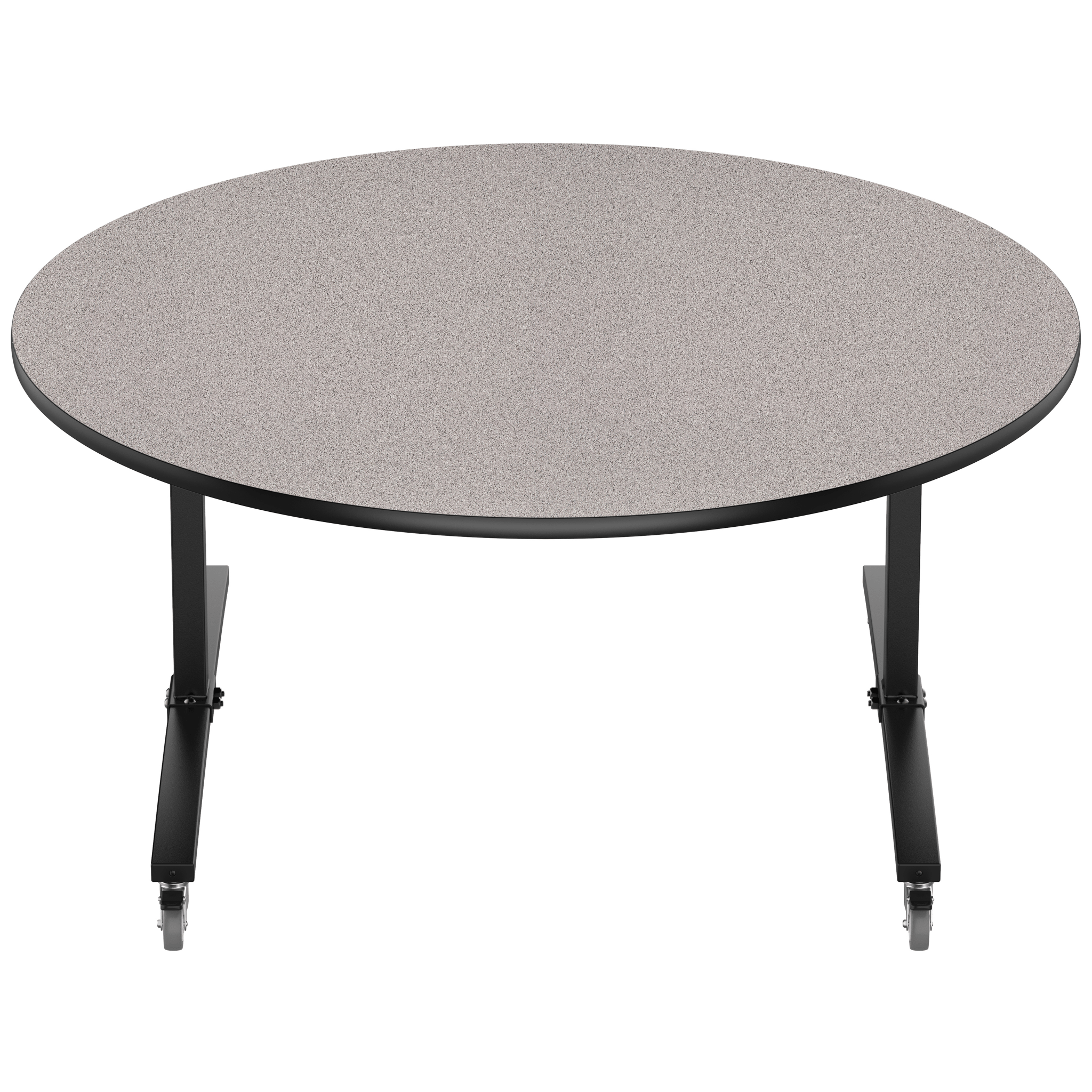 NPS Round Mobile Flipper Table - Space-Saving, Durable & Easy Mobility ...