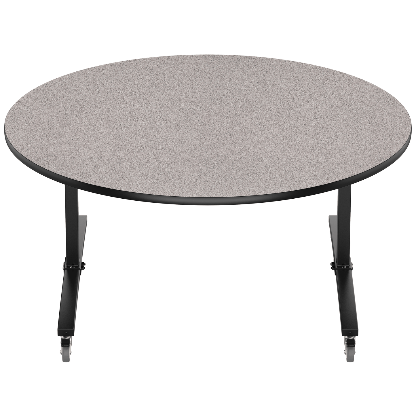 NPS Round Mobile Flipper Table - Space - Saving, Durable & Easy Mobility ADA 60” Dia x 29”H (NPS - MFT10 - 60RD1) - SchoolOutlet