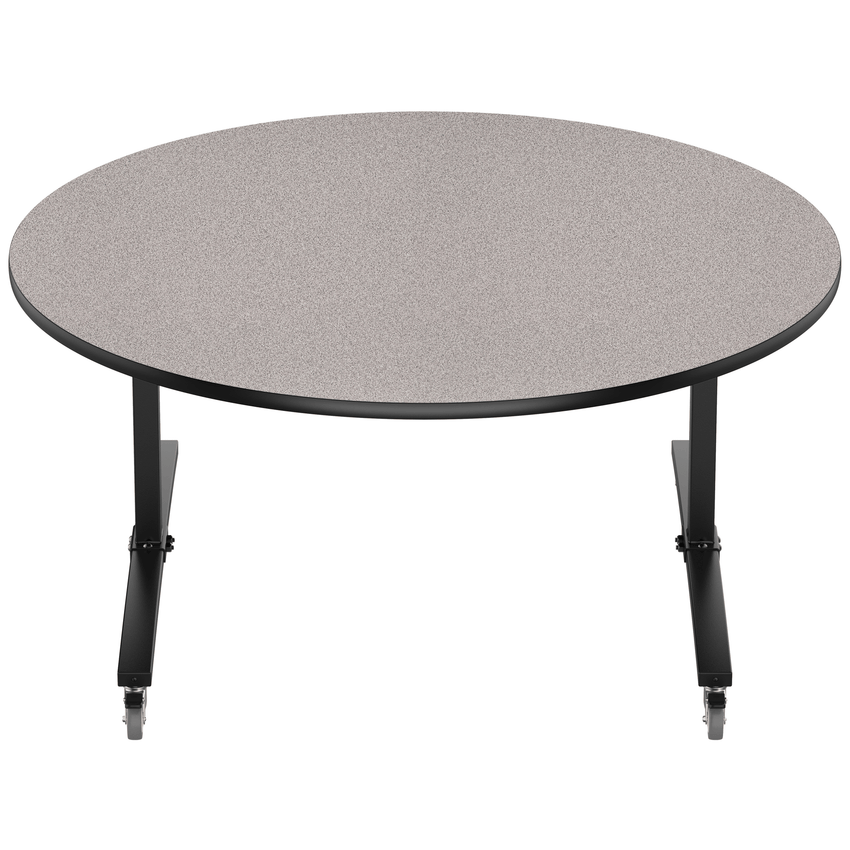 NPS Round Mobile Flipper Table - Space - Saving, Durable & Easy Mobility ADA 60” Dia x 29”H (NPS - MFT10 - 60RD1) - SchoolOutlet