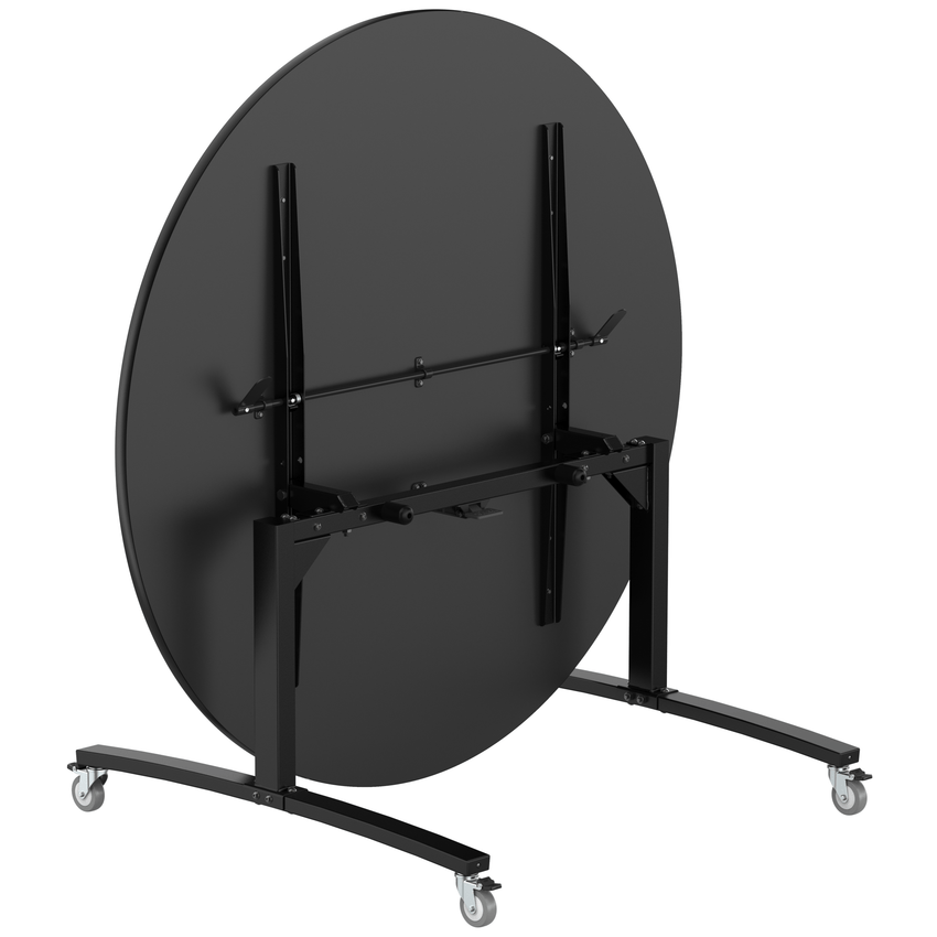 NPS Round Mobile Flipper Table - Space - Saving, Durable & Easy Mobility ADA 60” Dia x 29”H (NPS - MFT10 - 60RD1) - SchoolOutlet