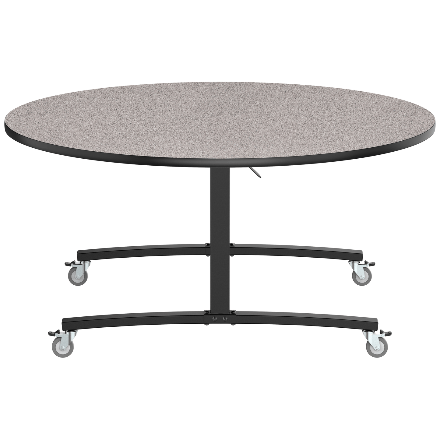 NPS Round Mobile Flipper Table - Space - Saving, Durable & Easy Mobility ADA 60” Dia x 29”H (NPS - MFT10 - 60RD1) - SchoolOutlet
