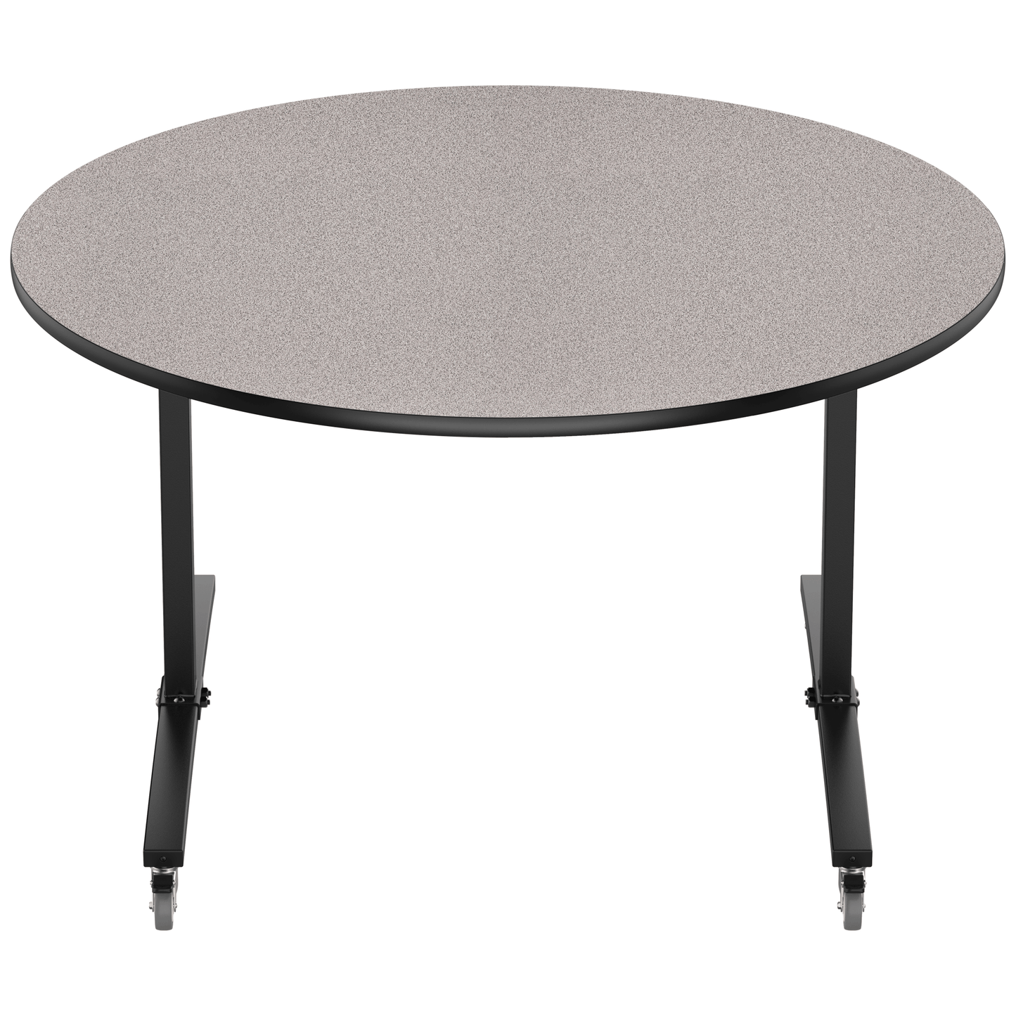 NPS Round Mobile Flipper Table - Space - Saving, Durable & Easy Mobility 60” Dia x 36”H (NPS - MFT10 - 60RD2) - SchoolOutlet