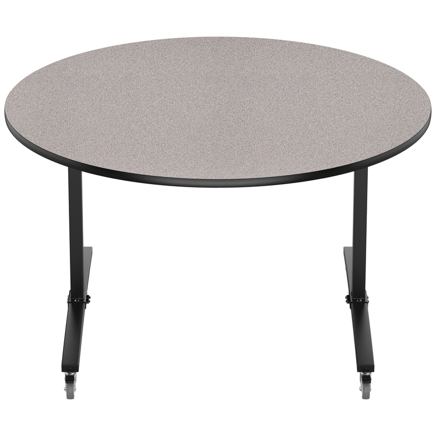 NPS Round Mobile Flipper Table - Space - Saving, Durable & Easy Mobility 60” Dia x 36”H (NPS - MFT10 - 60RD2) - SchoolOutlet