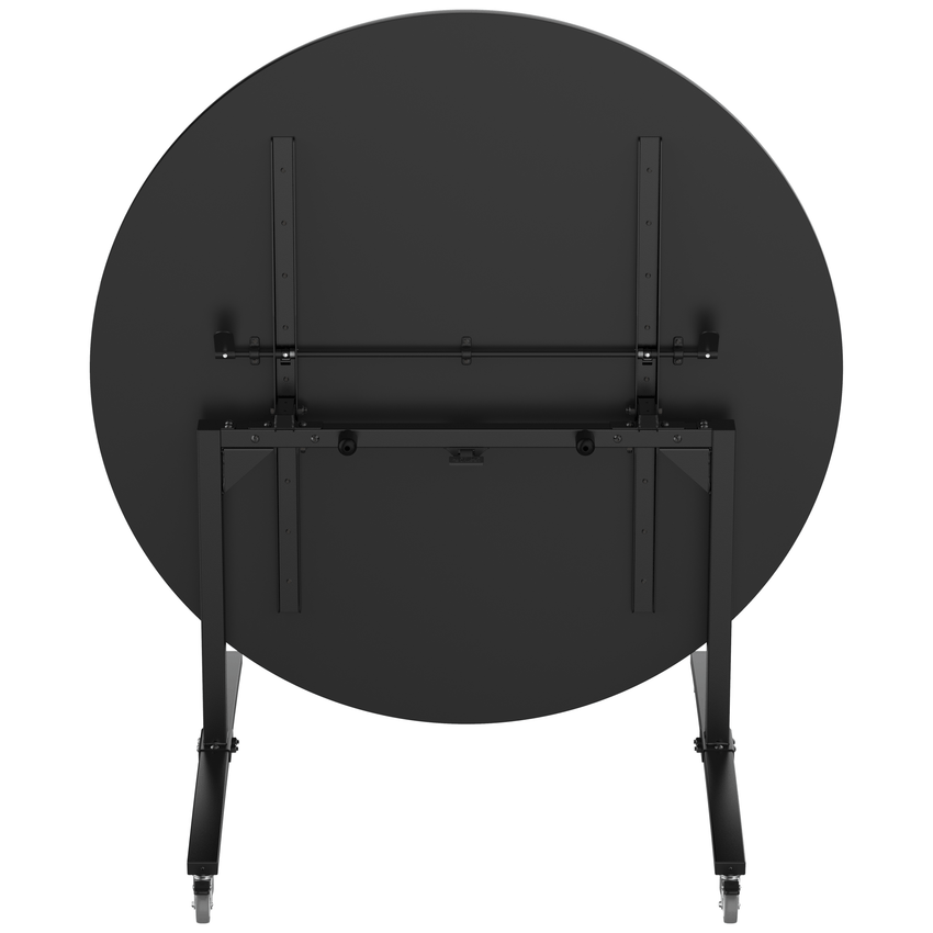 NPS Round Mobile Flipper Table - Space - Saving, Durable & Easy Mobility 60” Dia x 36”H (NPS - MFT10 - 60RD2) - SchoolOutlet