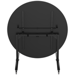 NPS Round Mobile Flipper Table - Space - Saving, Durable & Easy Mobility 60” Dia x 36”H (NPS - MFT10 - 60RD2) - SchoolOutlet