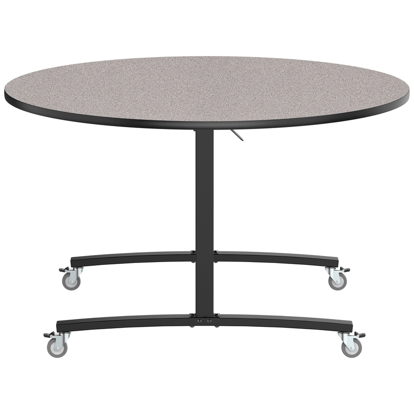NPS Round Mobile Flipper Table - Space - Saving, Durable & Easy Mobility 60” Dia x 36”H (NPS - MFT10 - 60RD2) - SchoolOutlet