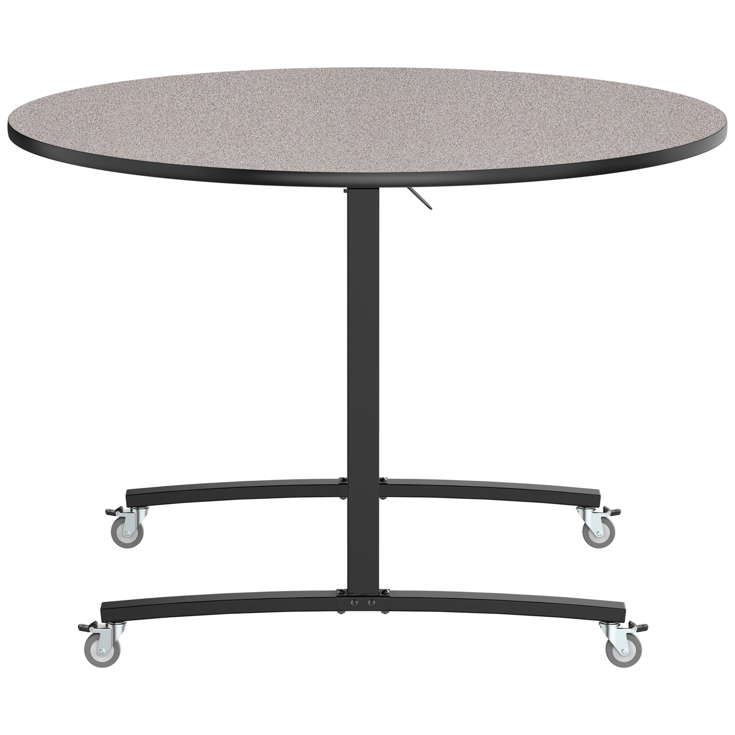 NPS Round Mobile Flipper Table - Space - Saving, Durable & Easy Mobility 60” Dia x 42”H (NPS - MFT10 - 60RD3) - SchoolOutlet