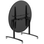 NPS Round Mobile Flipper Table - Space - Saving, Durable & Easy Mobility 60” Dia x 42”H (NPS - MFT10 - 60RD3) - SchoolOutlet