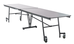 NPS Rectangle Mobile Cafeteria Table Shape Unit, 30"W x 121"L x 32"H (NPS-MT10-XXX32)