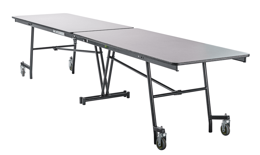 NPS Rectangle Mobile Cafeteria Table Shape Unit, 30"W x 145"L x 32"H (NPS-MT12-XXX32) - SchoolOutlet