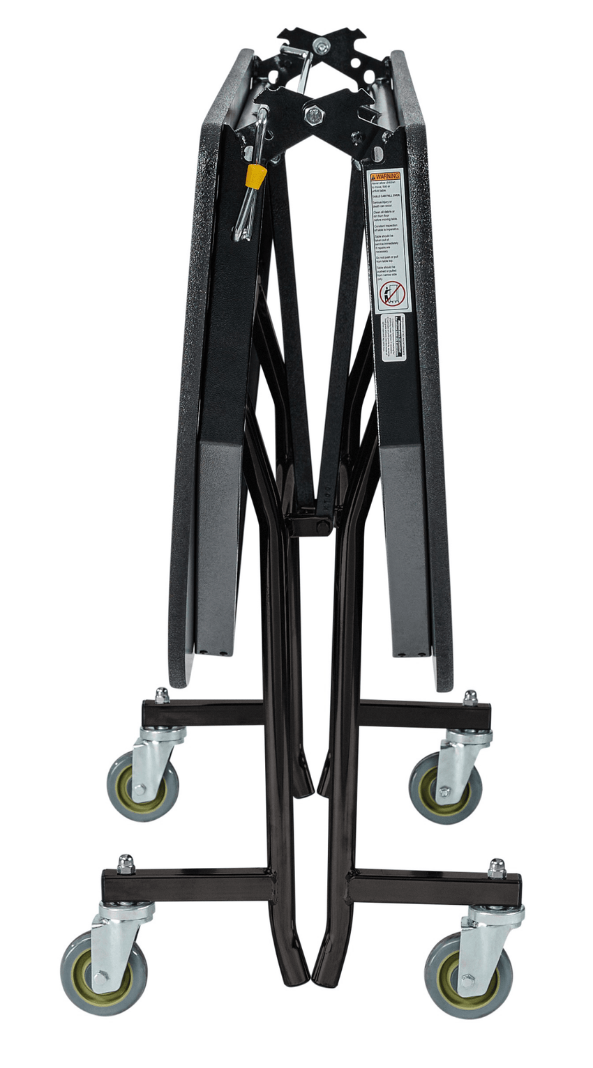 NPS Mobile Cafeteria Hexagon Folding Table Unit - 48"W x 48"L x 27"H (NPS-MT48H-XXX27) - SchoolOutlet