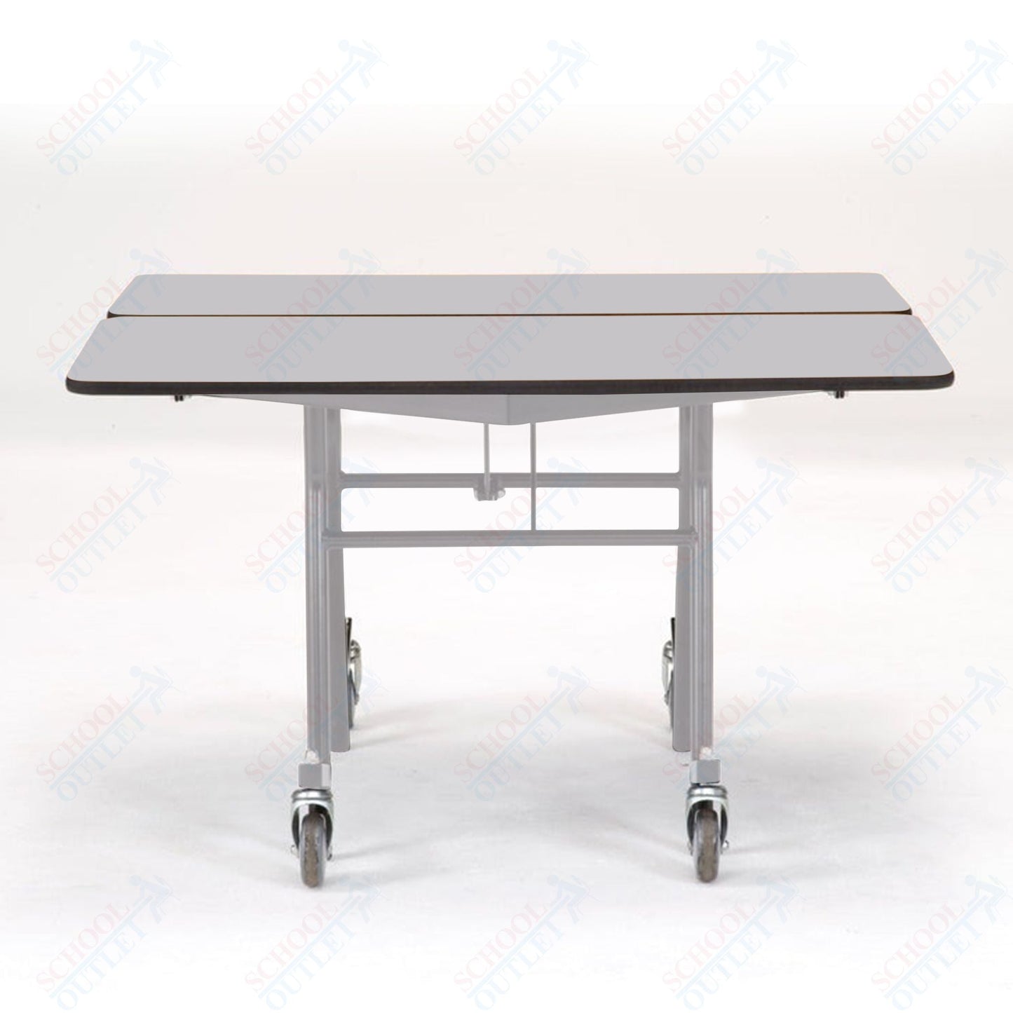 NPS Mobile Cafeteria Square Table Shape Unit - 48" W x 48" L (National Public Seating NPS - MT48Q) - SchoolOutlet