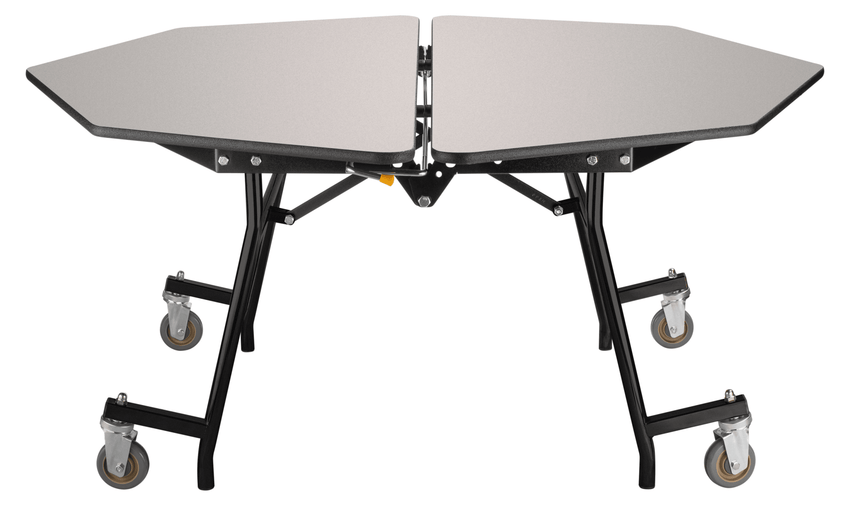 NPS Mobile Cafeteria Octagon Folding Table Unit - 60"W x 60"L x 25"H (NPS-MT60O-XXX25) - SchoolOutlet