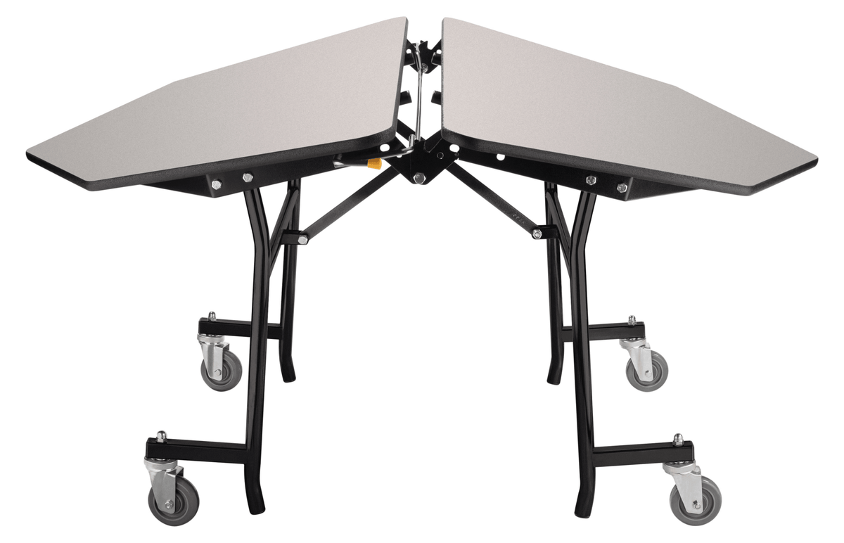 NPS Mobile Cafeteria Octagon Folding Table Unit - 60"W x 60"L x 25"H (NPS-MT60O-XXX25) - SchoolOutlet