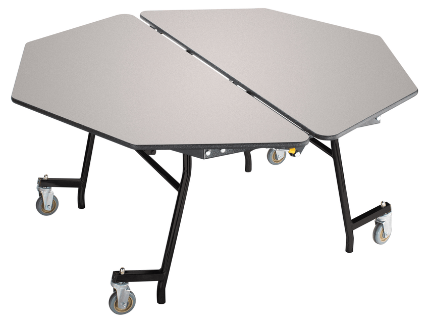 NPS Mobile Cafeteria Octagon Folding Table Unit - 60"W x 60"L x 25"H (NPS-MT60O-XXX25) - SchoolOutlet