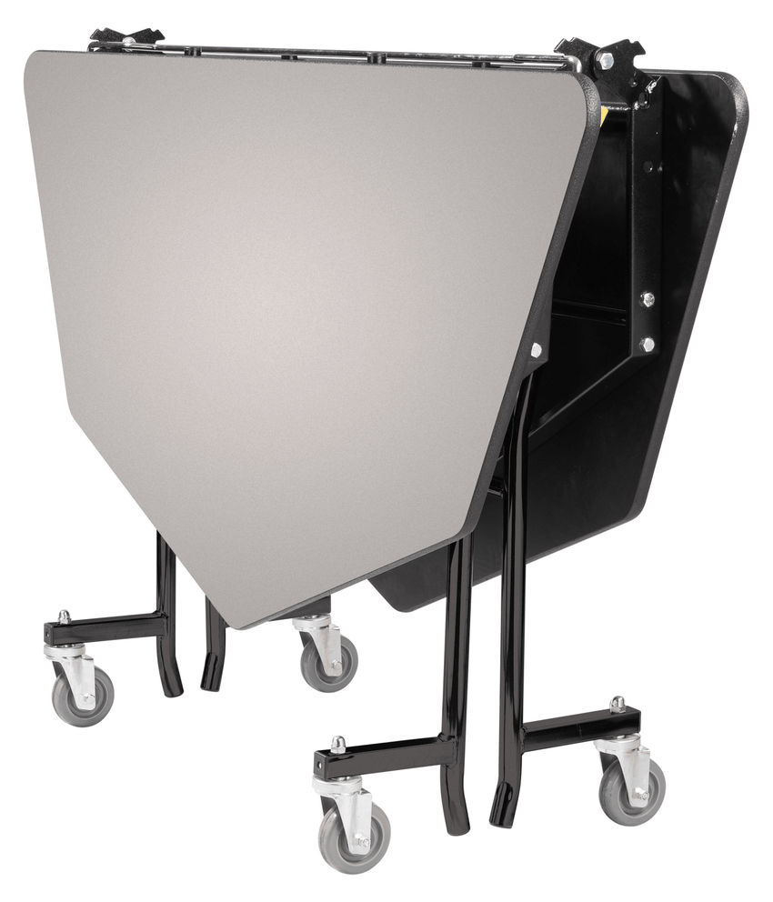 NPS Mobile Cafeteria Octagon Folding Table Unit - 60"W x 60"L x 27"H (NPS-MT60O-XXX27) - SchoolOutlet
