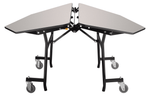 NPS Mobile Cafeteria Octagon Folding Table Unit - 60