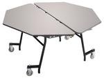 NPS Mobile Cafeteria Octagon Folding Table Unit - 60