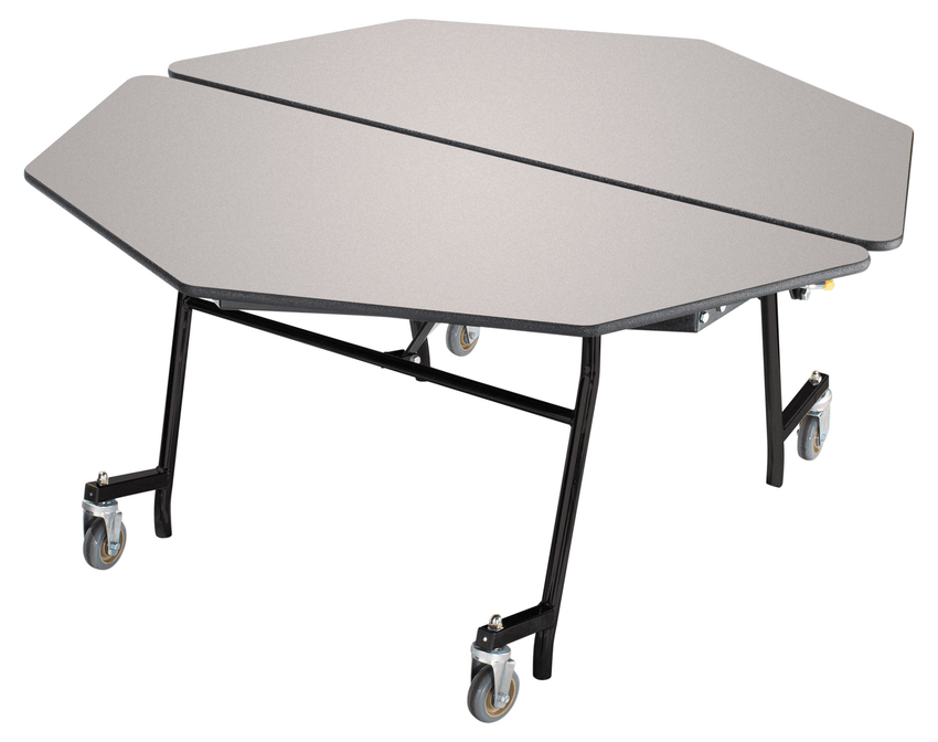 NPS Mobile Cafeteria Octagon Folding Table Unit - 60"W x 60"L x 32"H (NPS-MT60O-XXX32) - SchoolOutlet