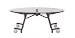 NPS Mobile Cafeteria Oval Folding Table Unit - 60