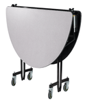 NPS Mobile Cafeteria Oval Folding Table Unit - 60
