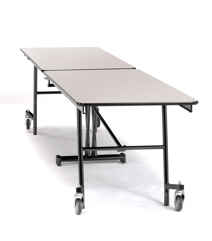 NPS Rectangle Mobile Cafeteria Table Shape Unit, 30"W x 97"L x 25"H (NPS-MT8-XXX25) - SchoolOutlet