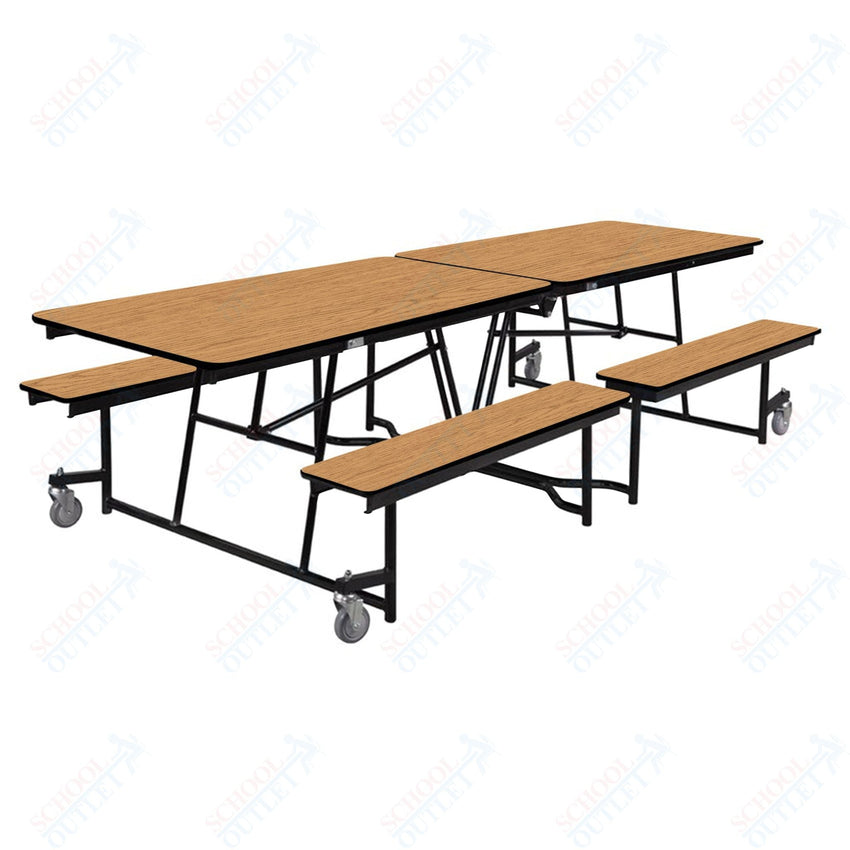 NPS Rectangle Mobile Cafeteria Table - 30" W x 10' L x 32" - Seats 8-12 (NPS-MTFB10-XX-32) - SchoolOutlet