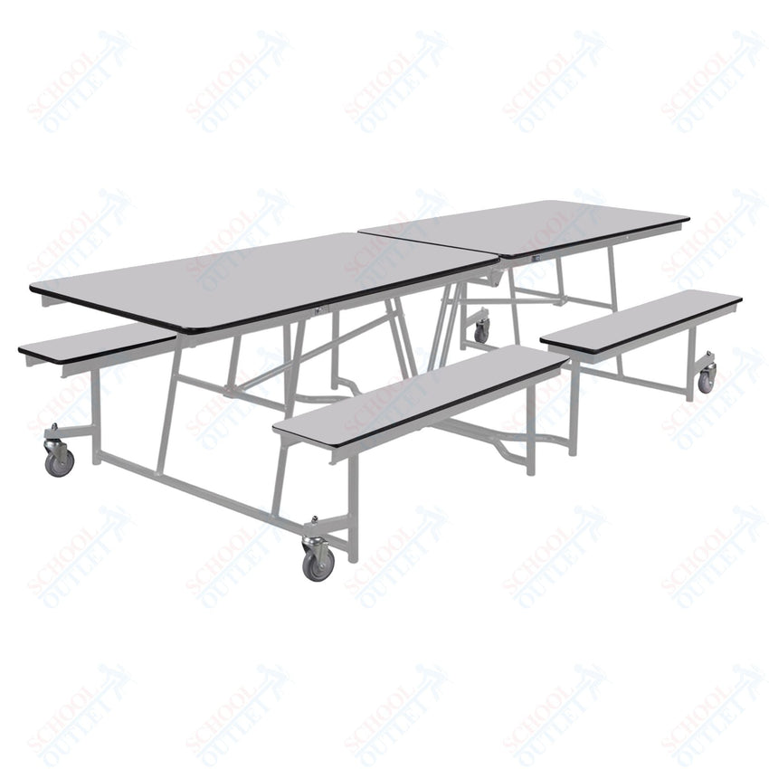NPS Rectangle Mobile Cafeteria Table - 30" W x 10' L x 32" - Seats 8-12 (NPS-MTFB10-XX-32) - SchoolOutlet