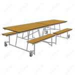 NPS Rectangle Mobile Cafeteria Table - 30