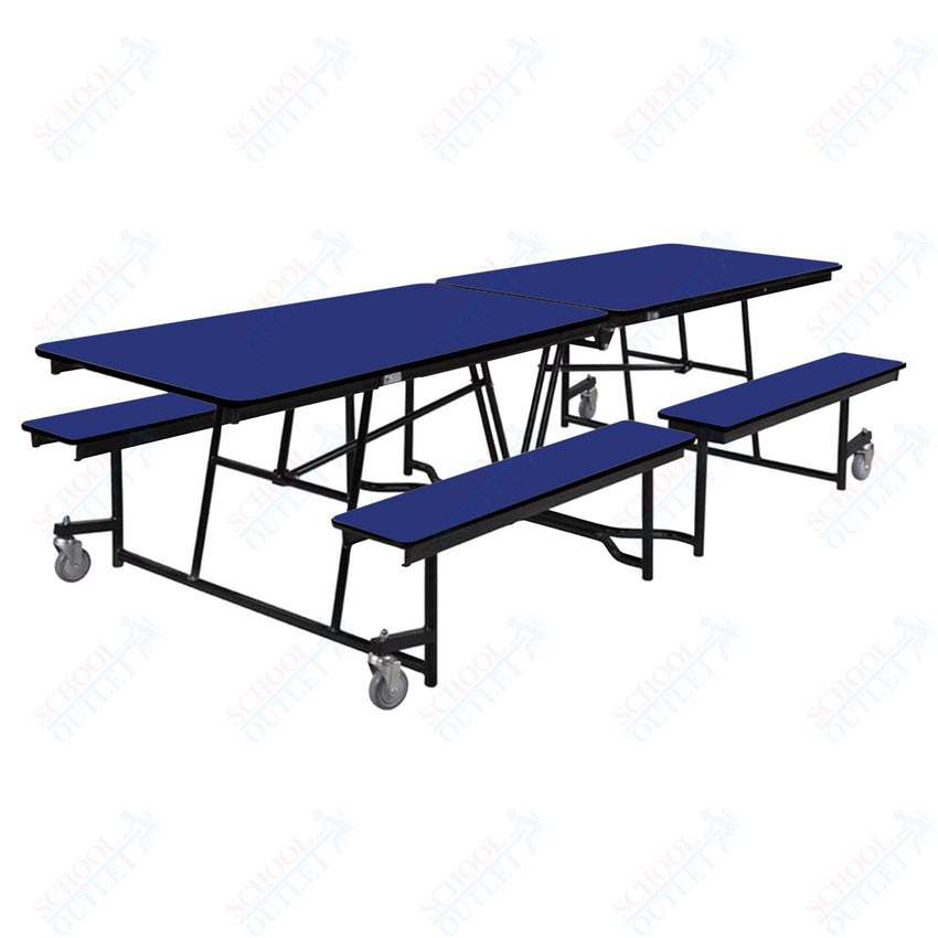 NPS Rectangle Mobile Cafeteria Table - 30" W x 10' L x 27" - Seats 8-12 (NPS-MTFB10-XX-27) - SchoolOutlet