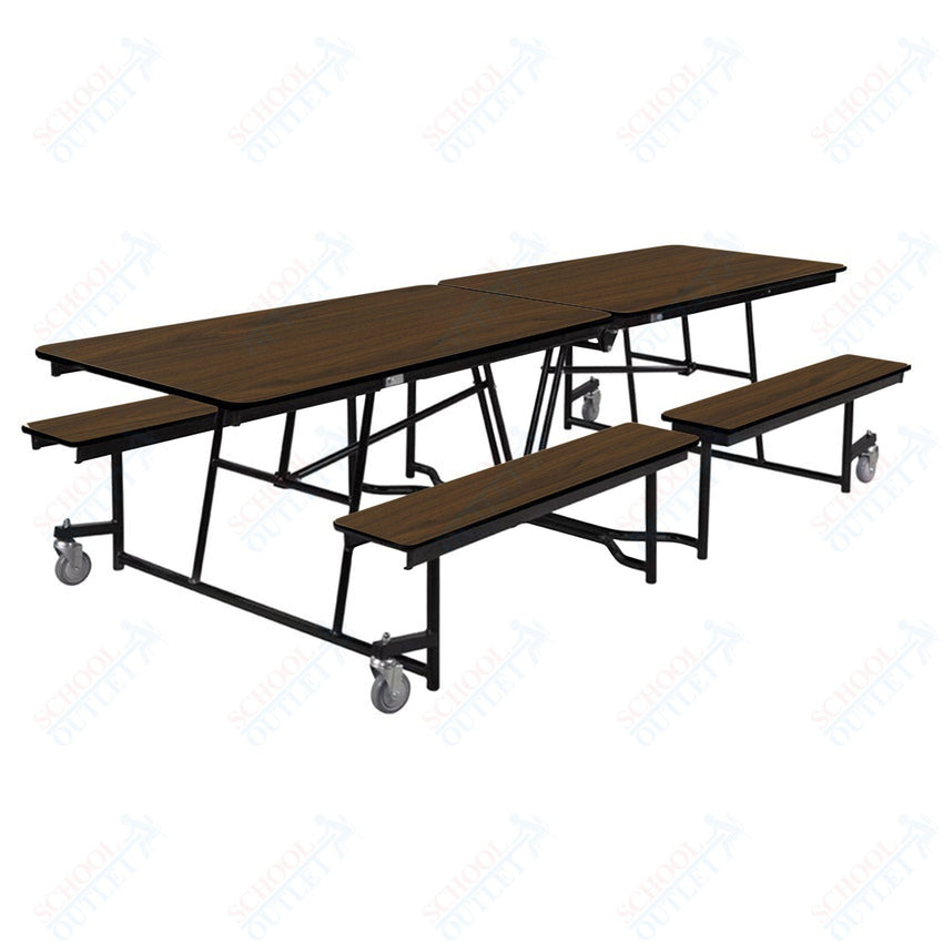NPS Rectangle Mobile Cafeteria Table - 30" W x 10' L x 27" - Seats 8-12 (NPS-MTFB10-XX-27) - SchoolOutlet