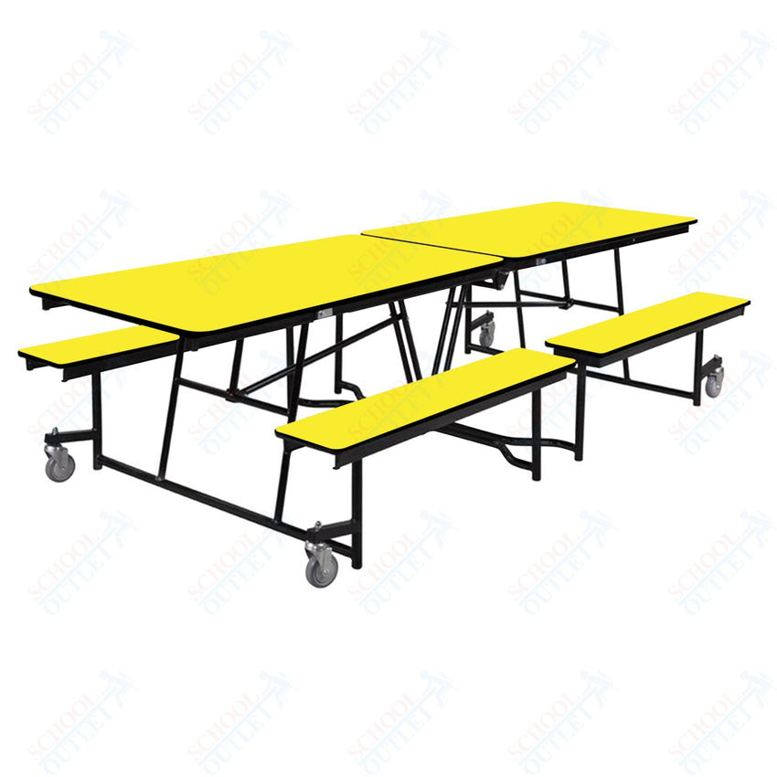 NPS Rectangle Mobile Cafeteria Table - 30" W x 10' L x 32" - Seats 8-12 (NPS-MTFB10-XX-32) - SchoolOutlet