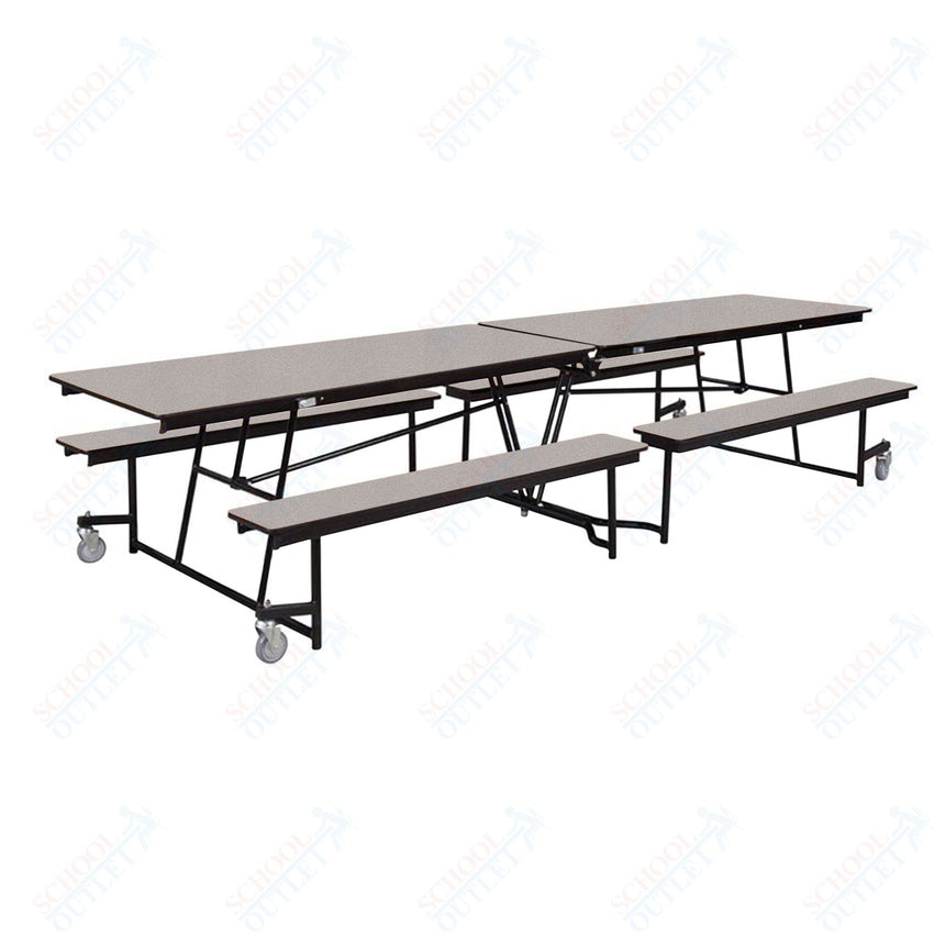 NPS Rectangle Mobile Cafeteria Table - 30" W x 12' L x 32" - Seats 12-16 (NPS-MTFB12-XX-32) - SchoolOutlet