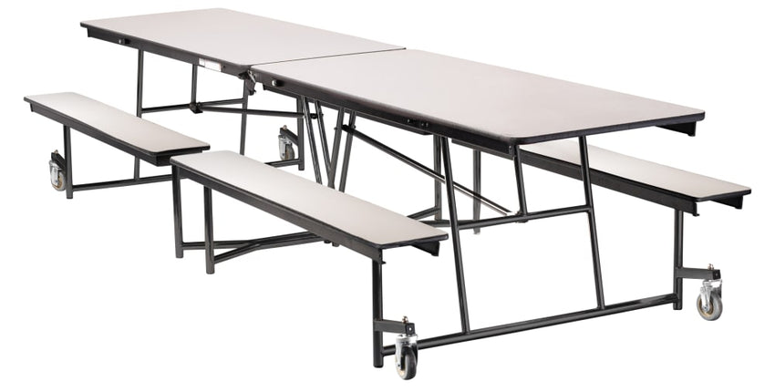 NPS Rectangle Mobile Cafeteria Table - 30" W x 12' L x 32" - Seats 12-16 (NPS-MTFB12-XX-32) - SchoolOutlet