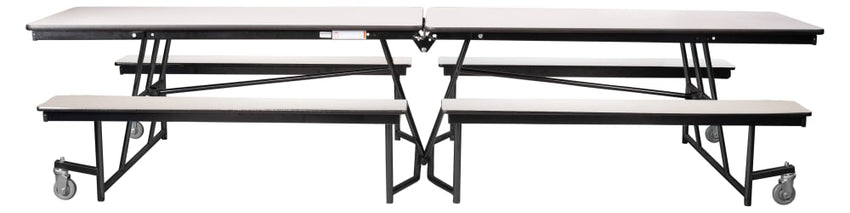 NPS Rectangle Mobile Cafeteria Table - 30" W x 12' L x 32" - Seats 12-16 (NPS-MTFB12-XX-32) - SchoolOutlet