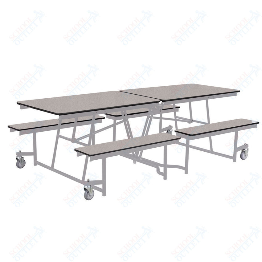 NPS Rectangle Mobile Cafeteria Table - 30" W x 8' L x 32" - Seats 8-12 (NPS-MTFB8-XX-32) - SchoolOutlet