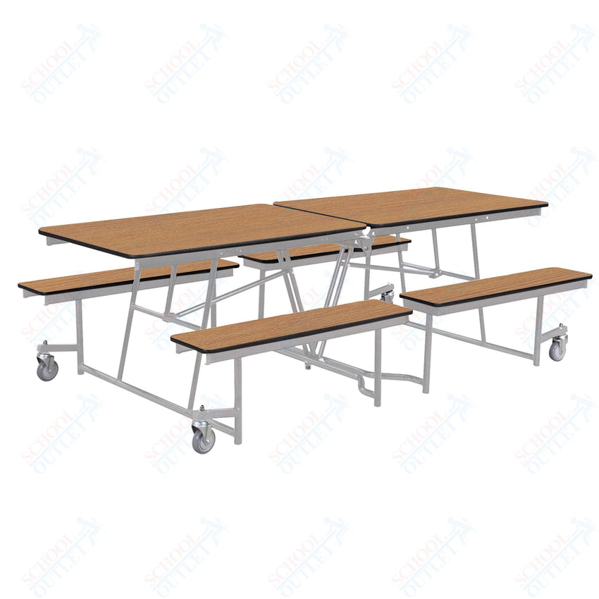 NPS Rectangle Mobile Cafeteria Table - 30" W x 8' L x 32" - Seats 8-12 (NPS-MTFB8-XX-32) - SchoolOutlet