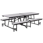 NPS Rectangle Mobile Cafeteria Table - 30