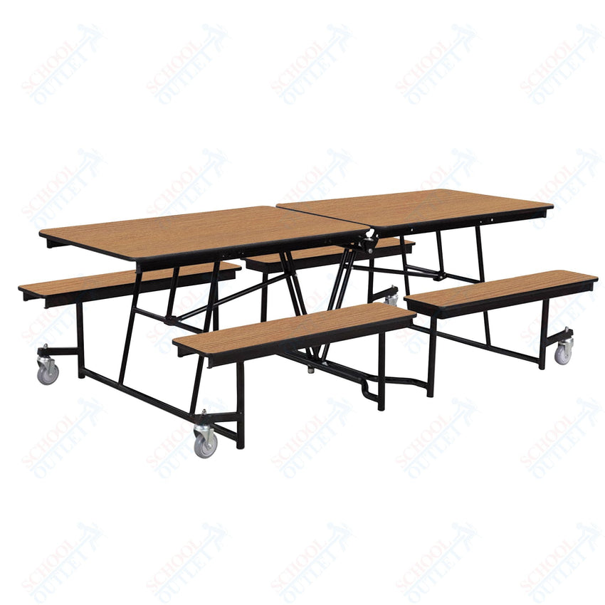 NPS Rectangle Mobile Cafeteria Table - 30" W x 8' L x 32" - Seats 8-12 (NPS-MTFB8-XX-32) - SchoolOutlet