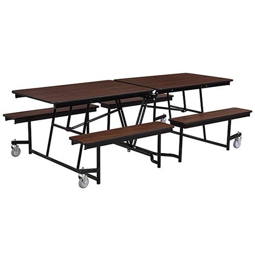 NPS Rectangle Mobile Cafeteria Table - 30" W x 8' L x 32" - Seats 8-12 (NPS-MTFB8-XX-32) - SchoolOutlet