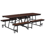NPS Rectangle Mobile Cafeteria Table - 30