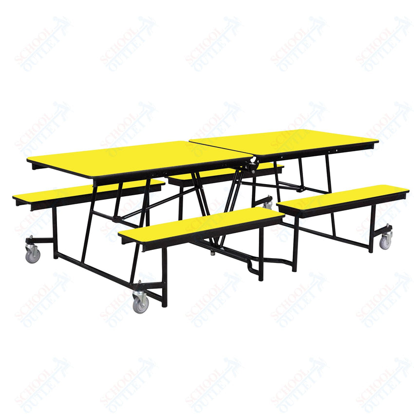NPS Rectangle Mobile Cafeteria Table - 30" W x 8' L x 25" - Seats 8-12 (NPS-MTFB8-XX-25) - SchoolOutlet